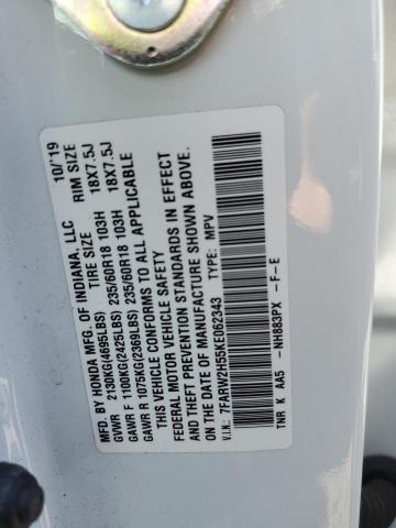 2019 HONDA CR-V EX 7FARW2H55KE062343