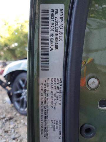 2021 DODGE CHALLENGER - 2C3CDZJG1MH564408
