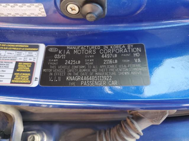 2011 KIA OPTIMA SX - KNAGR4A64B5113922