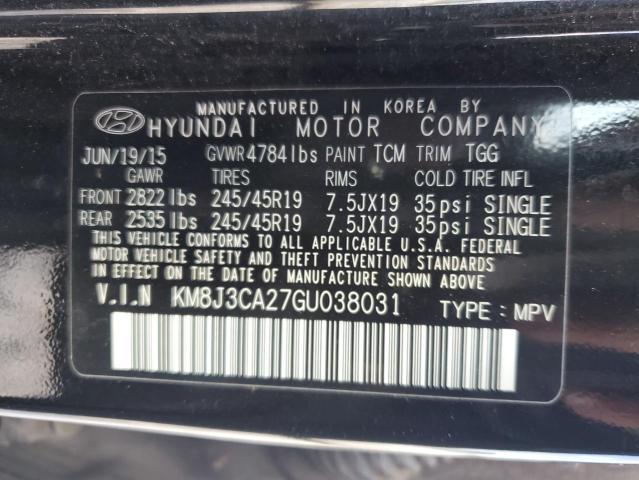 2016 HYUNDAI TUCSON LIM KM8J3CA27GU038031
