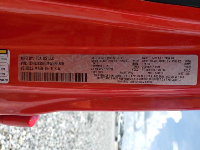 2021 JEEP WRANGLER U - 1C4HJXDN6MW685705