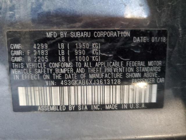 2018 SUBARU IMPREZA PR 4S3GKAB6XJ3613128