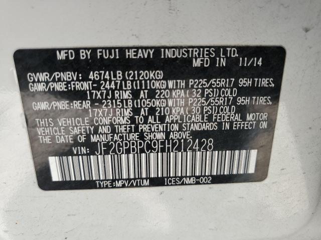 2015 SUBARU XV CROSSTR JF2GPBPC9FH212428