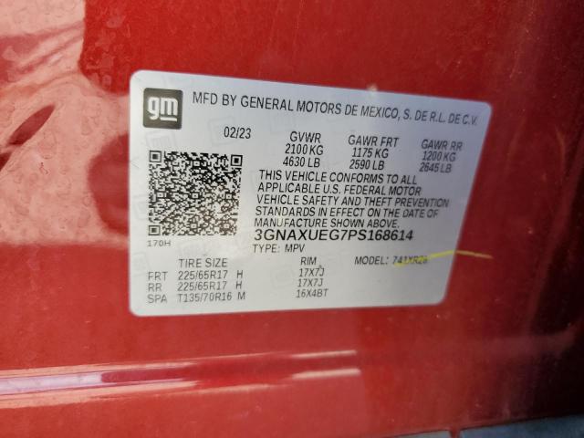 2023 CHEVROLET EQUINOX LT 3GNAXUEG7PS168614