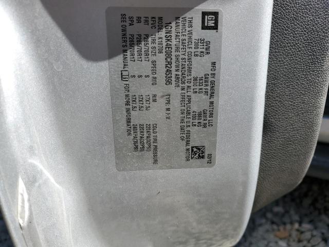 2012 CHEVROLET TAHOE K150 - 1GNSK4E08CR245395