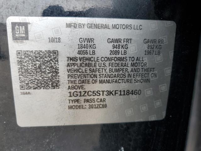 2019 CHEVROLET MALIBU LS - 1G1ZC5ST3KF118460