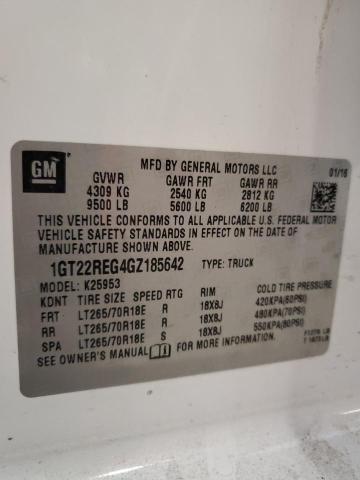 2016 GMC SIERRA K25 - 1GT22REG4GZ185642