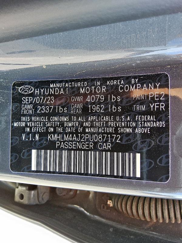 2023 HYUNDAI ELANTRA BL KMHLM4AJ2PU087172