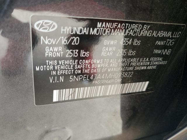 2021 HYUNDAI SONATA SEL 5NPEL4JA4MH093822