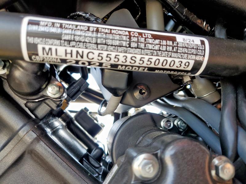 2025 HONDA CBF300 NA MLHNC5553S5500039
