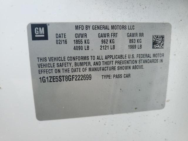 2016 CHEVROLET MALIBU LT - 1G1ZE5ST8GF222699