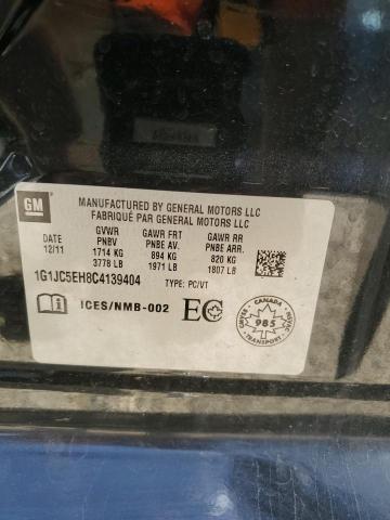2012 CHEVROLET SONIC LT - 1G1JC5EH8C4139404