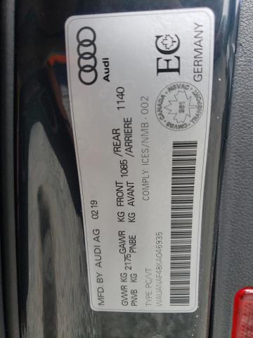 2019 AUDI A4 KOMFORT WAUANAF48KA046935