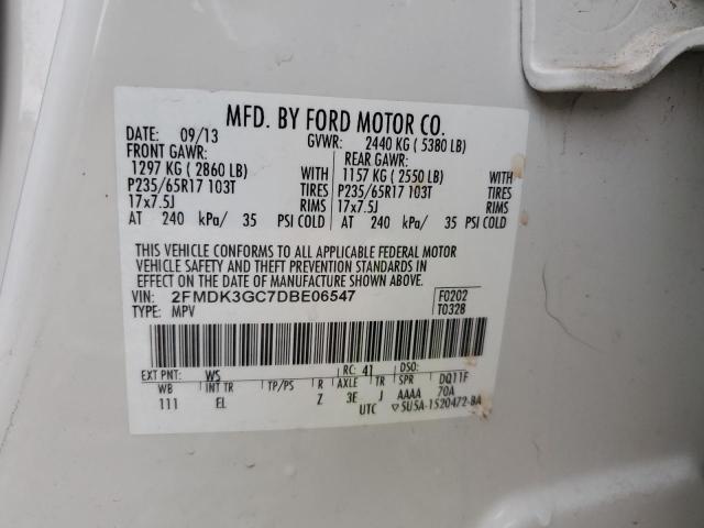 2013 FORD EDGE SE - 2FMDK3GC7DBE06547