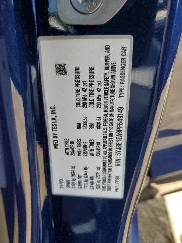 2023 TESLA MODEL 3 5YJ3E1EA9PF649149