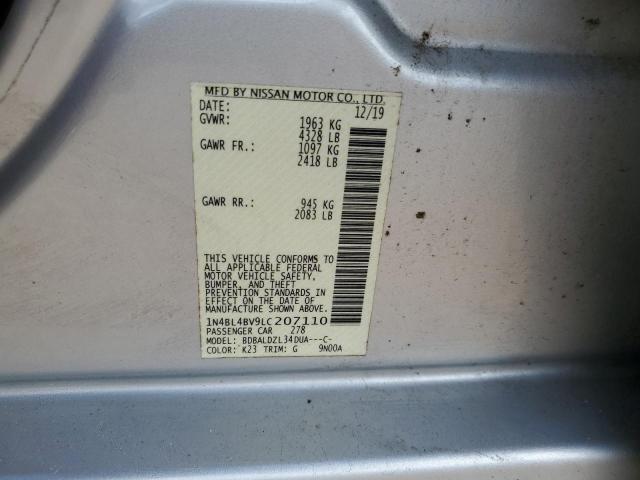 2020 NISSAN ALTIMA S 1N4BL4BV9LC207110