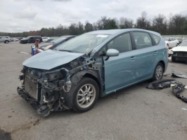 TOYOTA PRIUS V 2015 teal  hybrid engine JTDZN3EU2FJ022879 photo #1