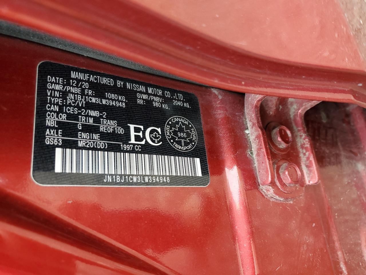 NISSAN ROGUE SPORT S