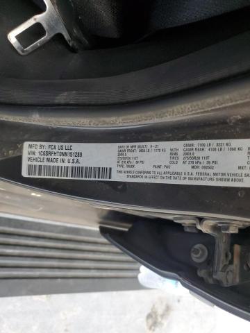 2022 RAM 1500 LIMIT 1C6SRFHT0NN151289
