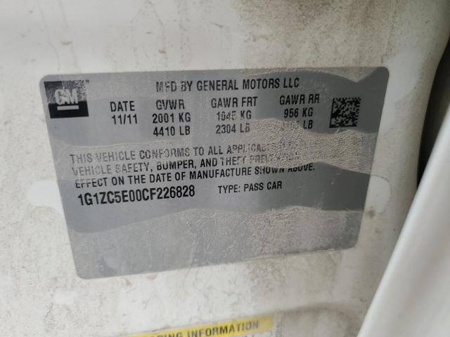 2012 CHEVROLET MALIBU 1LT - 1G1ZC5E00CF226828