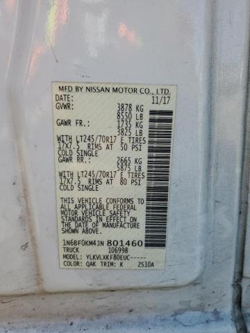 2018 NISSAN NV 1500 S 1N6BF0KM4JN801460