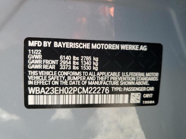 2023 BMW 740 I WBA23EH02PCM22276