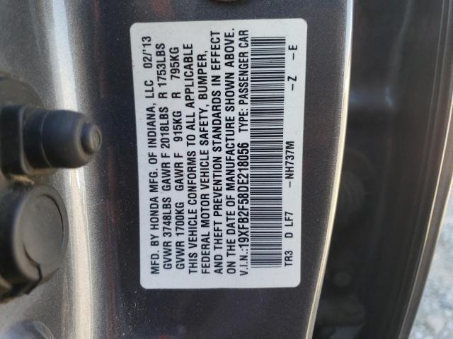 2013 HONDA CIVIC LX - 19XFB2F58DE218056