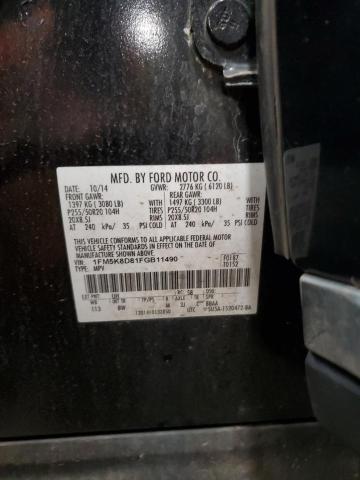 2015 FORD EXPLORER X 1FM5K8D81FGB11490