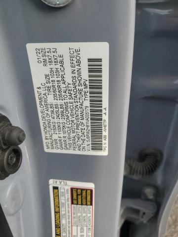 2022 HONDA CR-V EXL 5J6RW2H81NA005179