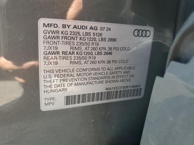 2024 AUDI Q3 PREMIUM WA1EECF30R1186800