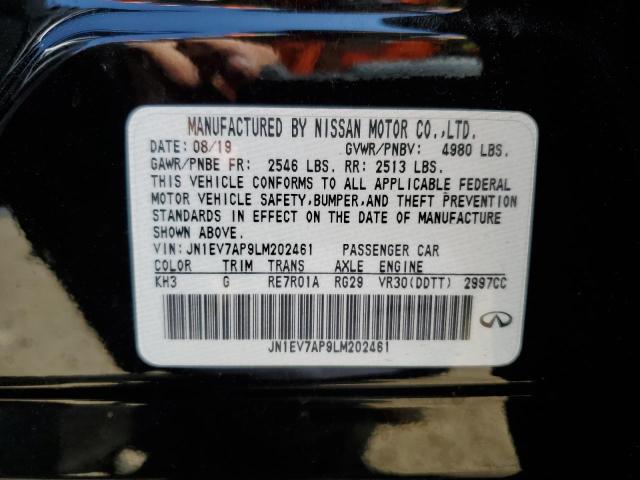 2020 INFINITI Q50 PURE JN1EV7AP9LM202461