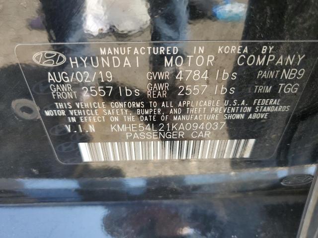 2019 HYUNDAI SONATA PLU KMHE54L21KA094037
