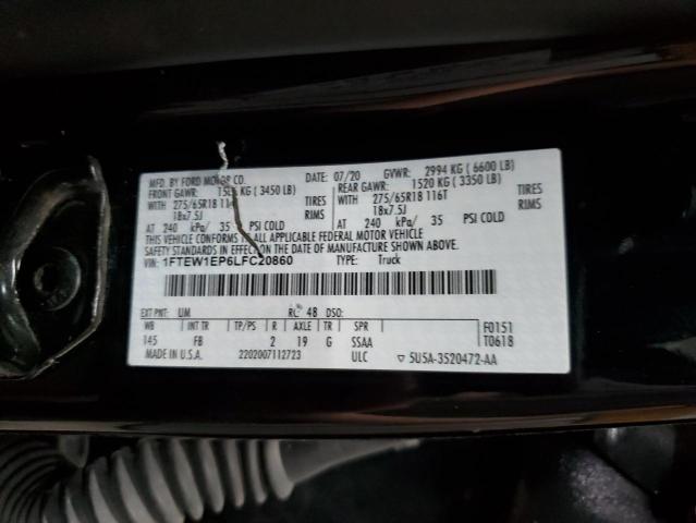 2020 FORD F150 SUPER - 1FTEW1EP6LFC20860