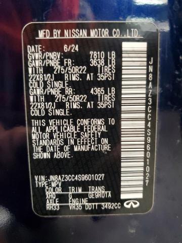 2025 INFINITI QX80 AUTOGRAPH JN8AZ3CC4S9601027