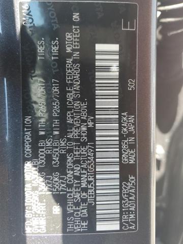 2016 TOYOTA 4RUNNER SR JTEBU5JR1G5344971