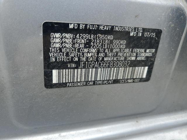 2015 SUBARU IMPREZA PR JF1GPAC66F8308032