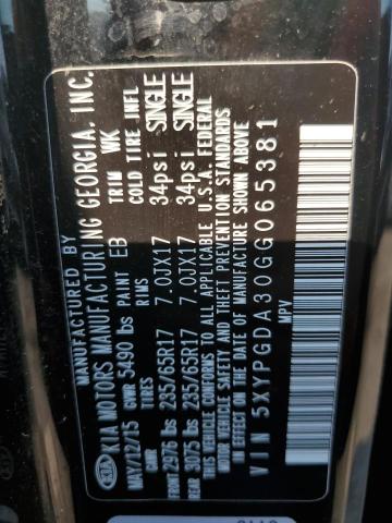 2016 KIA SORENTO LX - 5XYPGDA30GG065381