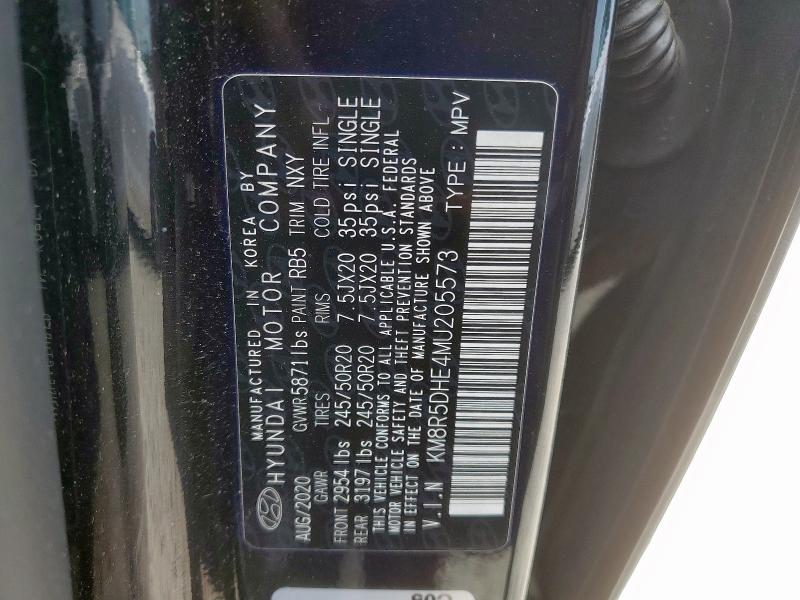 2021 HYUNDAI PALISADE L KM8R5DHE4MU205573