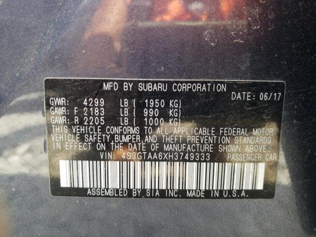 2017 SUBARU IMPREZA 4S3GTAA6XH3749333