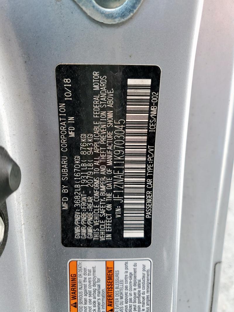 2019 TOYOTA 86 GT JF1ZNAE11K9703045