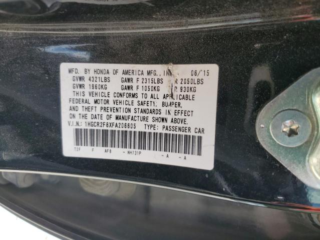 2015 HONDA ACCORD EXL 1HGCR2F8XFA206605