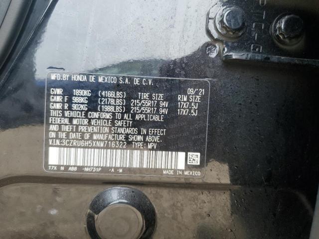 2022 HONDA HR-V EX 3CZRU6H5XNM716322