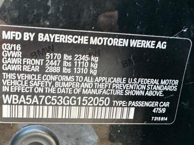 2016 BMW 528 XI WBA5A7C53GG152050