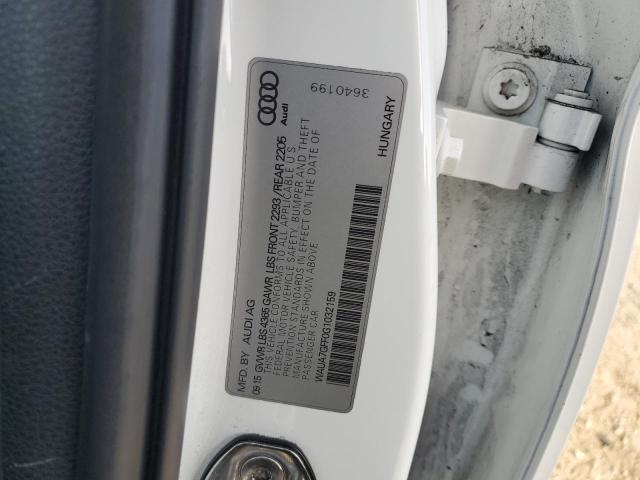 2016 AUDI A3 PREMIUM WAUA7GFF0G1032159