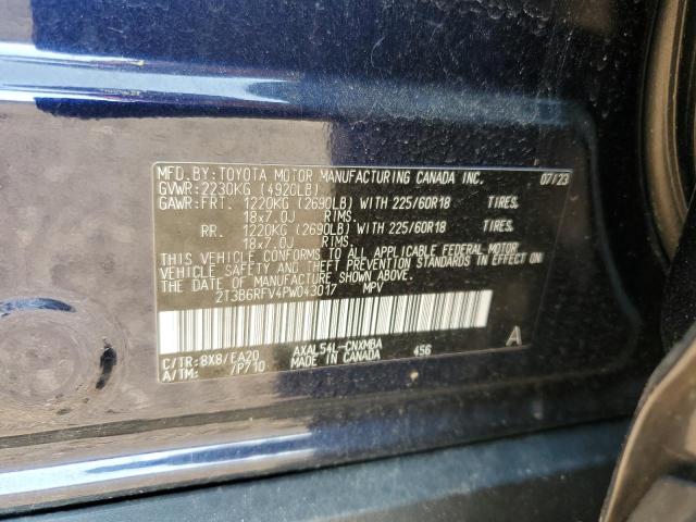 2023 TOYOTA RAV4 XLE P 2T3B6RFV4PW043017