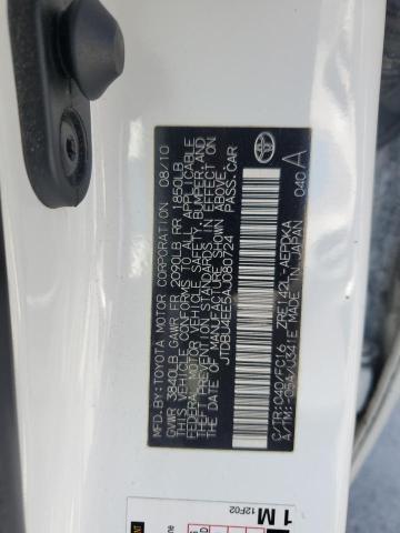 2010 TOYOTA COROLLA BA - JTDBU4EE5AJ080724