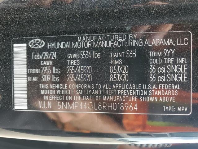 2024 HYUNDAI SANTA FE LIMITED - 5NMP44GL8RH018964