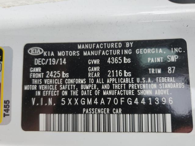 2015 KIA OPTIMA LX - 5XXGM4A70FG441396