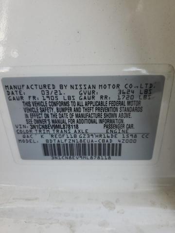 2021 NISSAN VERSA SV - 3N1CN8EV9ML878118