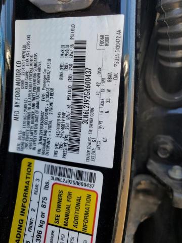 2016 LINCOLN MKZ 3LN6L2J92GR600437